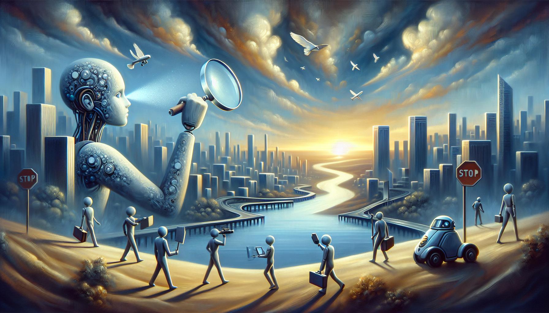 A focused workspace with a laptop displaying AI search results, surrounded by notes and charts, illustrating strategies for how to get cited in AI search …