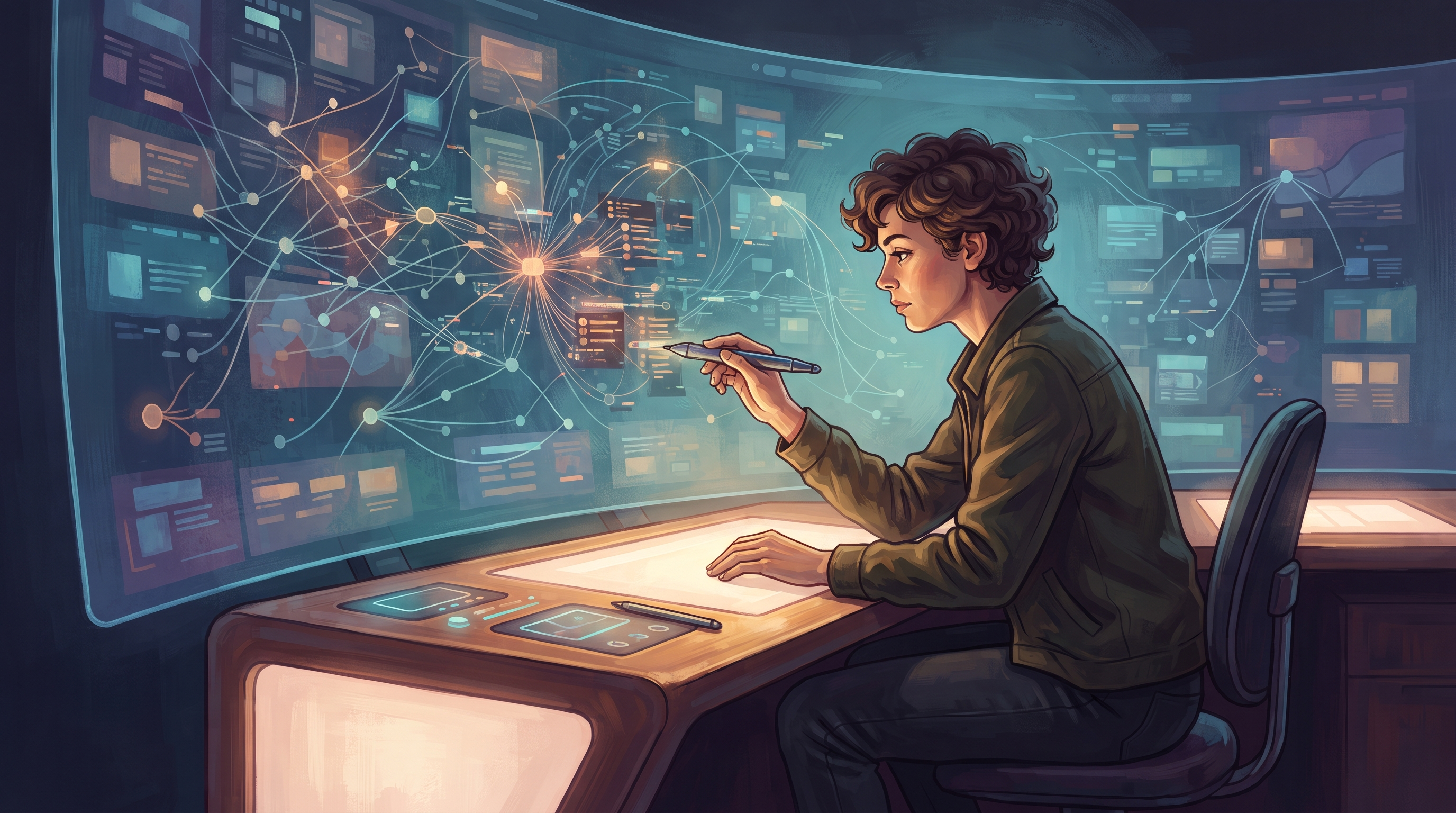 A focused team reviews an automated SEO audit report on a laptop, analyzing technical issues like broken links and load times to improve website rankings.