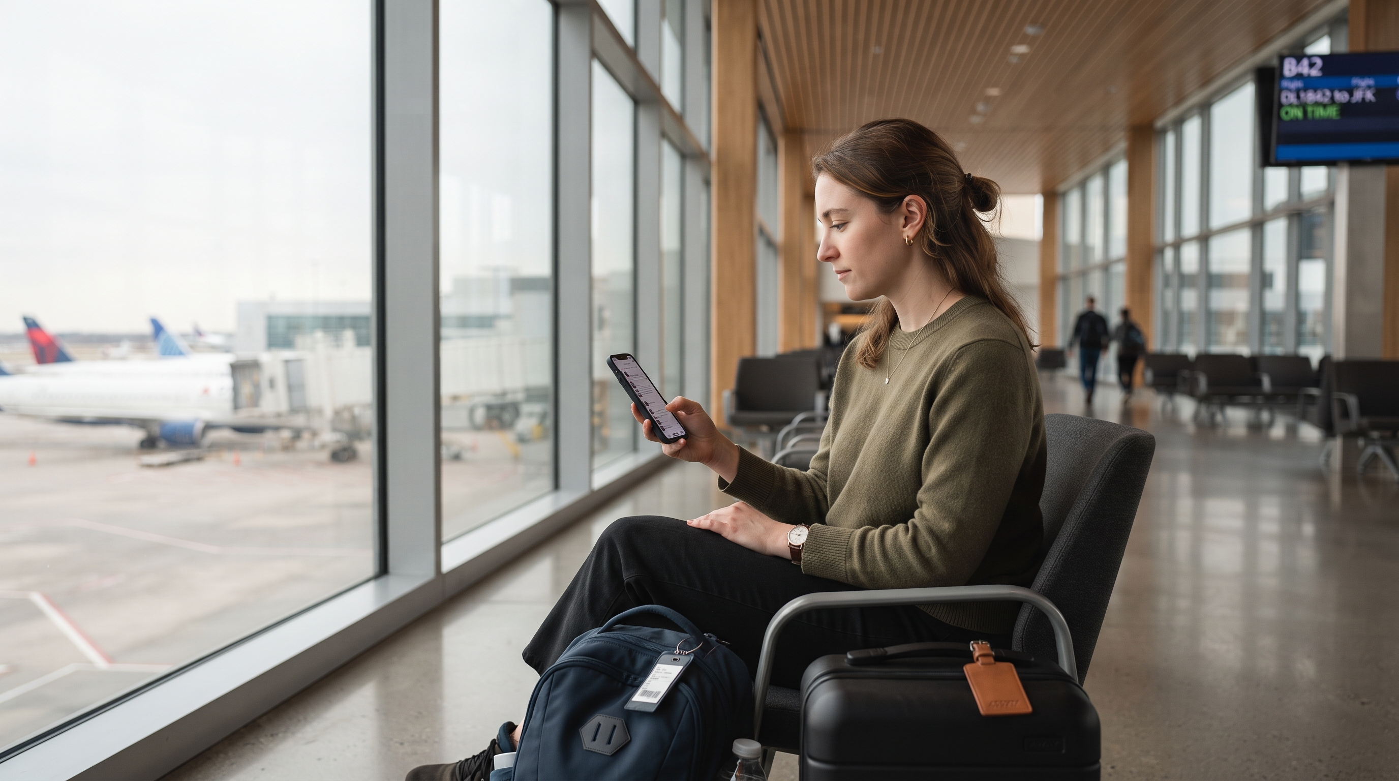 A traveler reviews various free travel itinerary apps on a laptop, surrounded by maps and travel guides, highlighting the importance of organized trip pla…